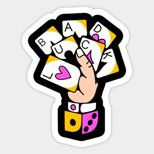 Dice and playing cards Sticker